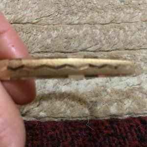 Vintage 1970s or 80s MONET Signed Goldtone Bangle Bracelet